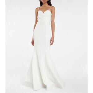Rebecca Vallance Phoebe Bridal Mermaid Gown Ivory Size 10 NWT